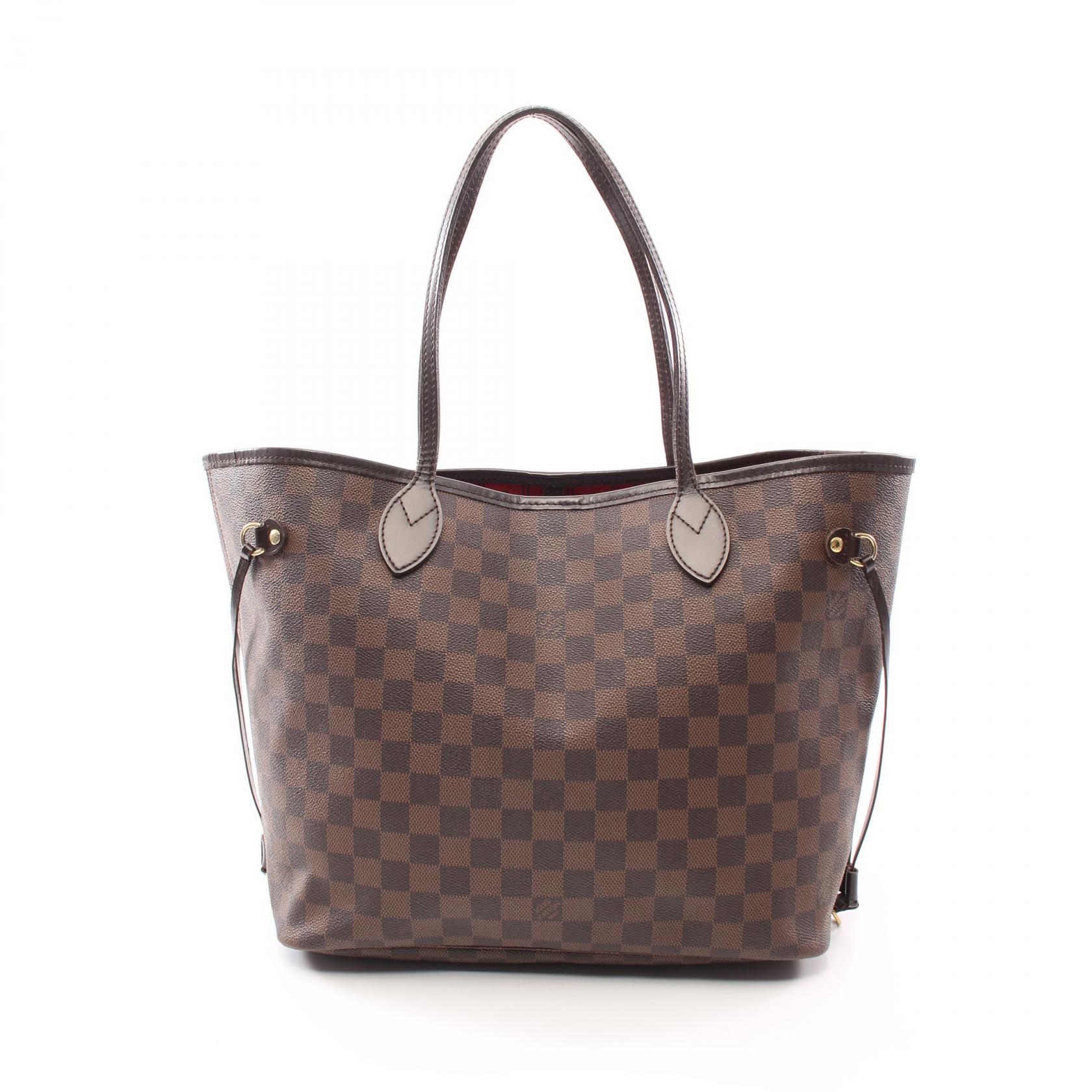 ルイヴィトン(LOUIS VUITTON)ネヴァーフルMM|ダミエエベヌ|ショルダーバッグ|トートバッグ|PVC|レザー|ブラウン|ハイブランド・ブランド専門の中古通販サイト(801424)