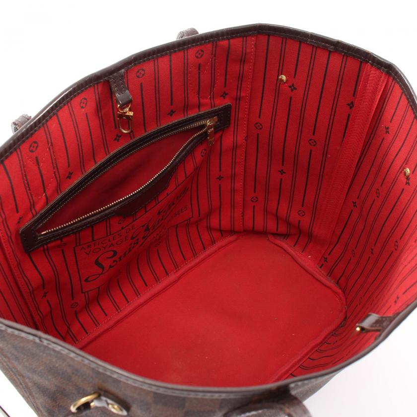 ルイヴィトン(LOUIS VUITTON)ネヴァーフルMM|ダミエエベヌ|ショルダーバッグ|トートバッグ|PVC|レザー|ブラウン|ハイブランド・ブランド専門の中古通販サイト(801424)
