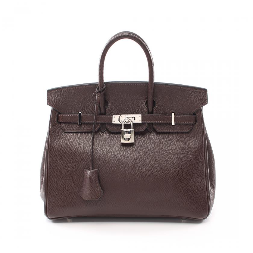 HERMES・バッグ・バーキン25 ショコラ ハンドバッグ ヴォーエプソン