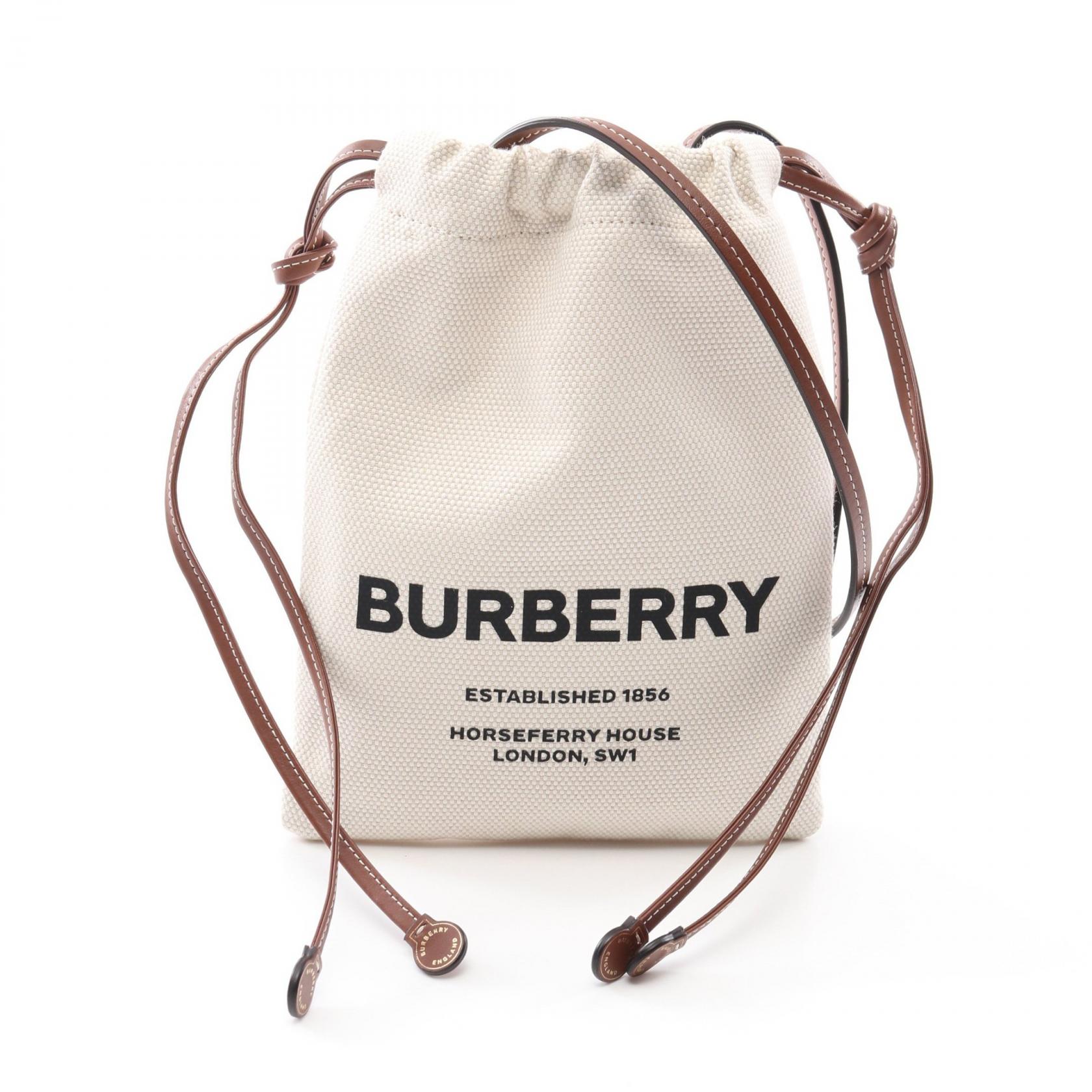 バーバリー(BURBERRY)|ショルダーバッグ|キャンバス|レザー|オフ ...