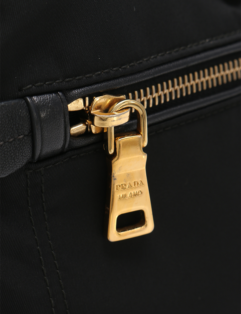 プラダ(PRADA)ショルダーバッグ|ナイロン|レザー|黒|ゴールド金具|ハイブランド・ブランド専門の中古通販サイト(103156)