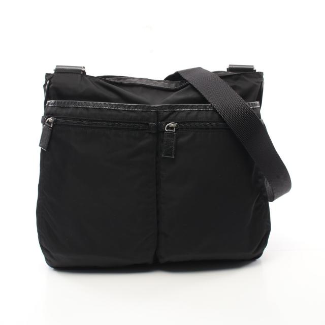 プラダ(PRADA)|ショルダーバッグ|ナイロン|レザー|ブラック ...