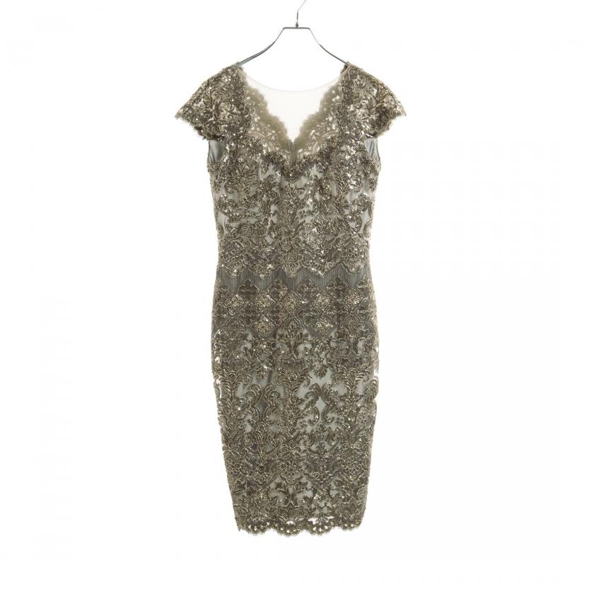 TADASHI SHOJI・ワンピース・ ドレスワンピース ライトグレー