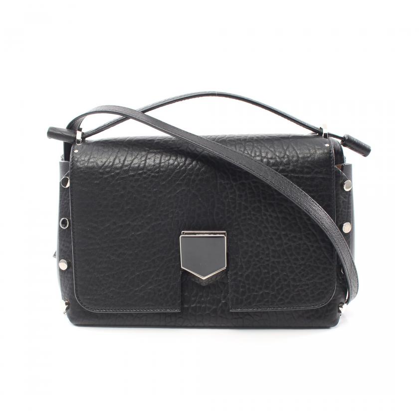 JIMMY CHOO・バッグ・LOCKETT ハンドバッグ レザー ブラック 2WAY