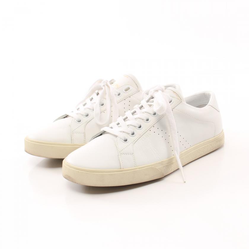 CELINE・シューズ・トリオンフ パンチング スニーカー レザー ホワイト
