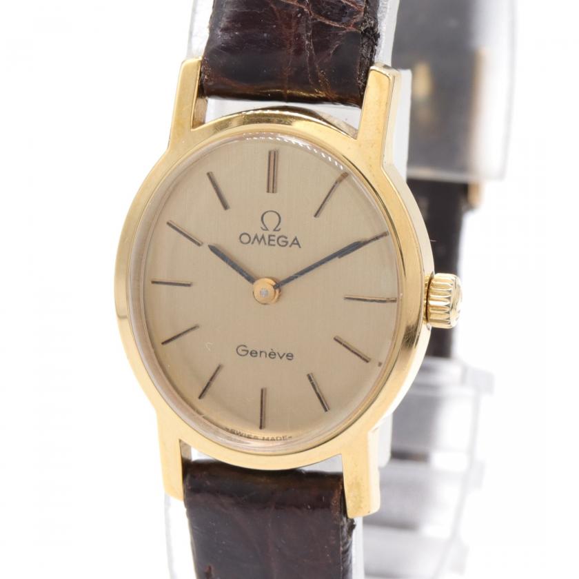 オメガ Omega レディース 腕時計 手巻き Gp レザー ゴールド ブラウン ハイブランド ブランド専門の中古通販サイト