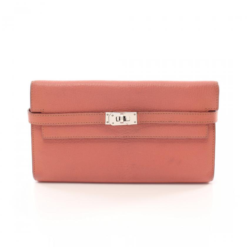 HERMES コーラルピンク 二つ折り財布 【公式通販】