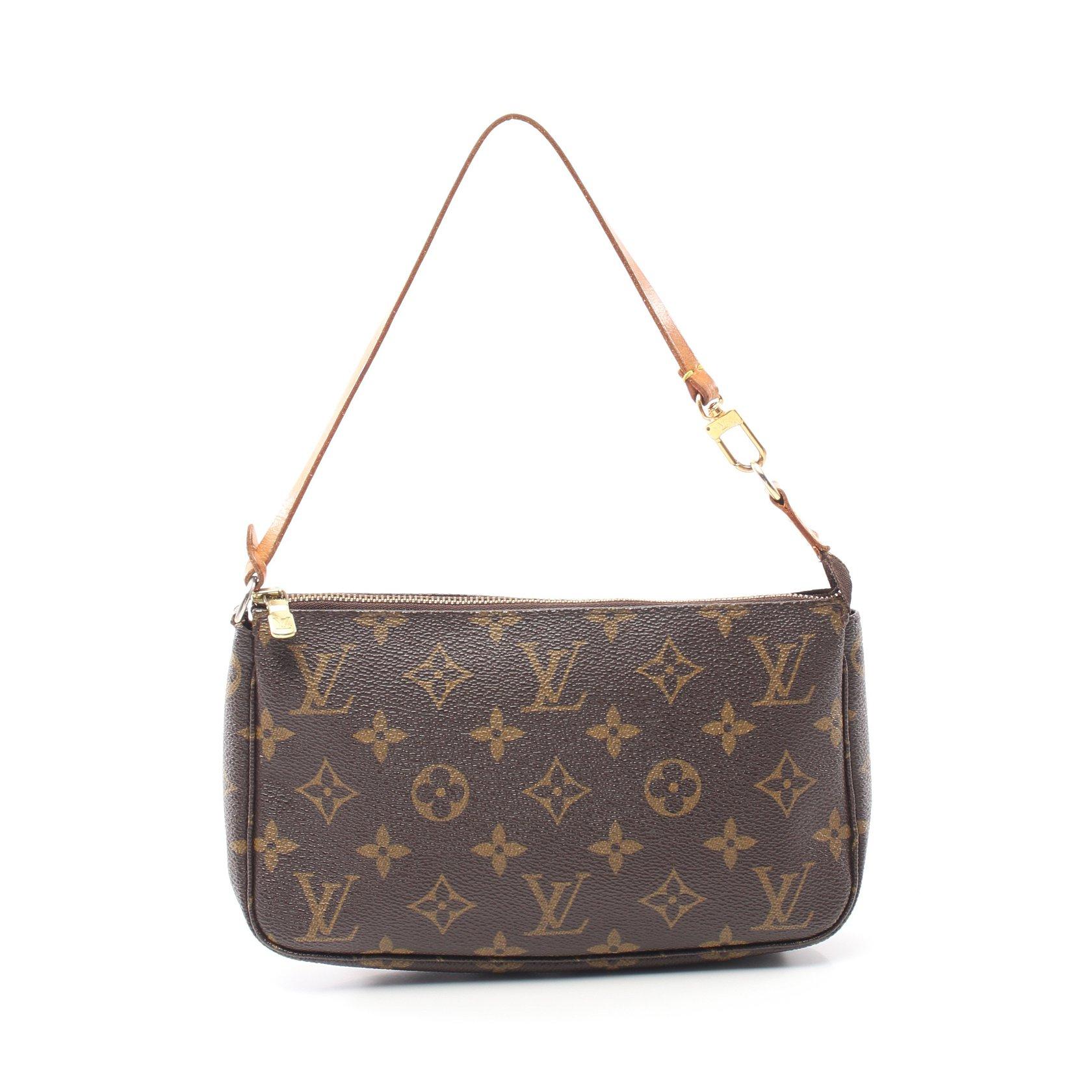 ルイヴィトン(LOUIS VUITTON)ポシェットアクセソワール|モノグラム|ハンドバッグ|PVC|レザー|ブラウン|ハイブランド・ブランド専門の中古通販サイト(812941)