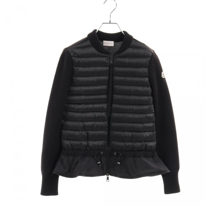 MONCLER・アウター・ ダウンジャケット ブラック ニット切替｜【公式