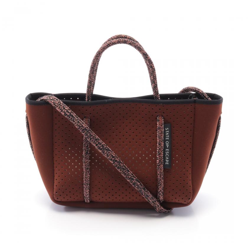 STATE OF ESCAPE バッグ ブラウン STATE OF ESCAPE・バッグ・マイクロ ショルダーバッグ トート