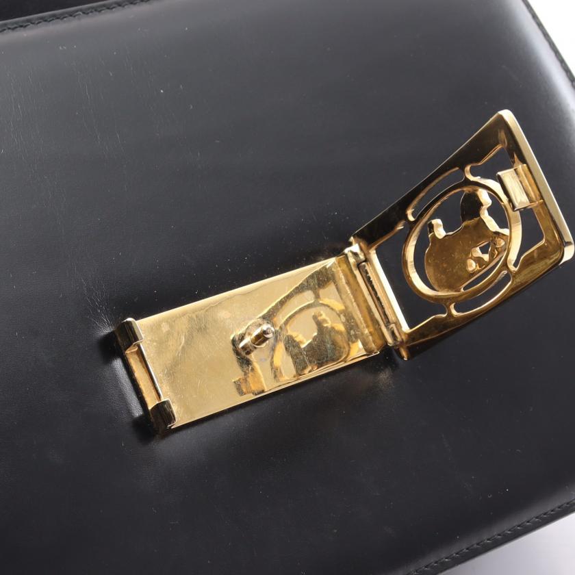 セリーヌ(CELINE)|ショルダーバッグ|レザー|ブラック|馬車金具 ...