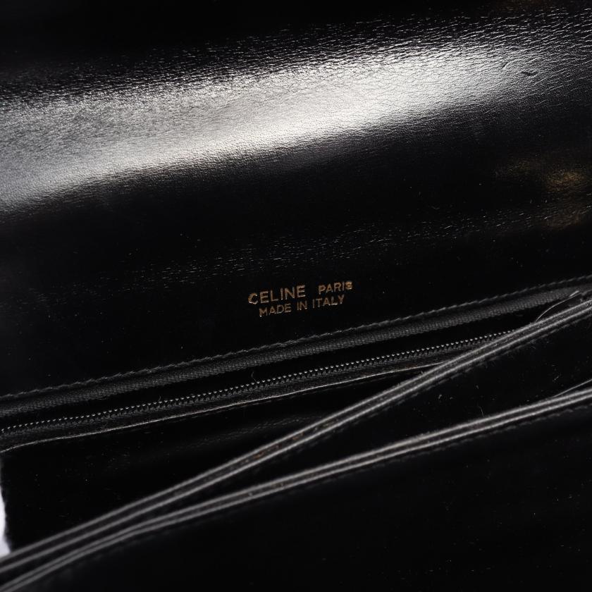 セリーヌ(CELINE)|ショルダーバッグ|レザー|ブラック|馬車金具 ...