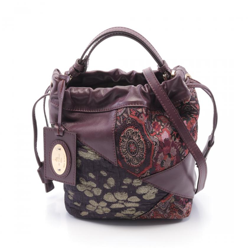 巾着 etro バッグ エトロ ETRO ペイズリー 2WAY 巾着 ハンド