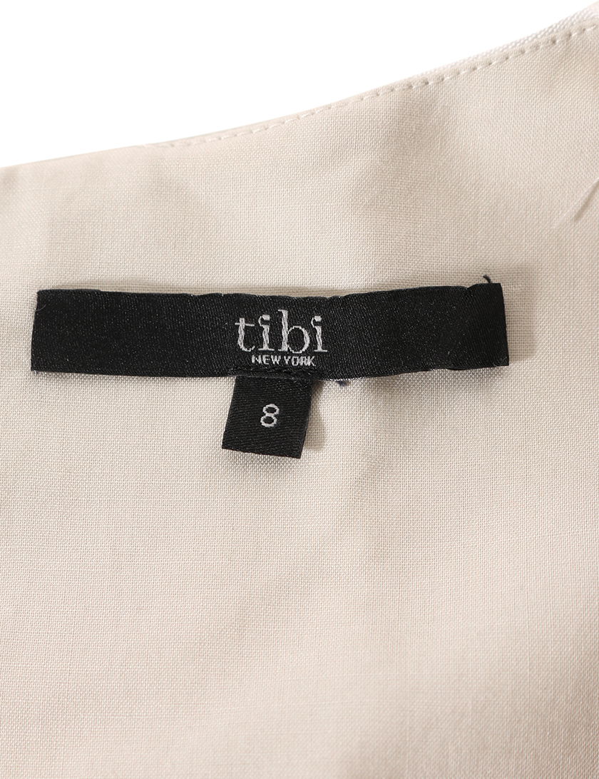 ティビ Tibi ノースリーブワンピース 麻 ライトグレー ハイブランド ブランド専門の中古通販サイト