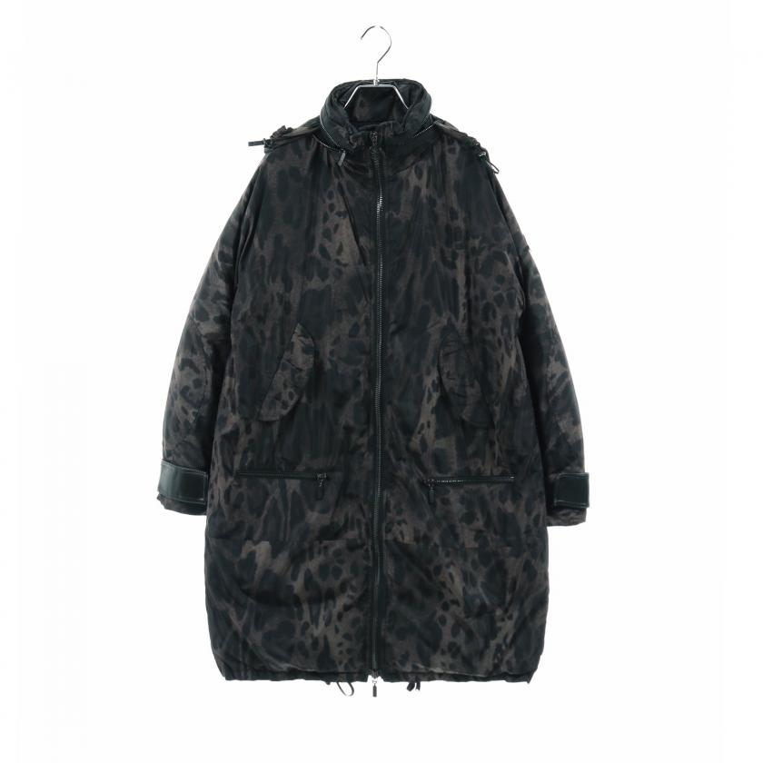 MONCLER GAMME ROUGE・アウター・ ダウンジャケット レオパード レザー