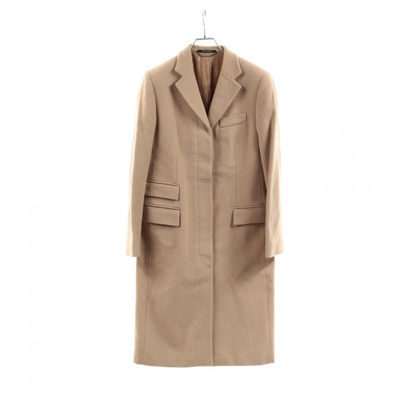 Gucci ベージュ ロングコート　超美品♡ GUCCI】グッチ『GGボタン インナーシルク フラワー トレンチ