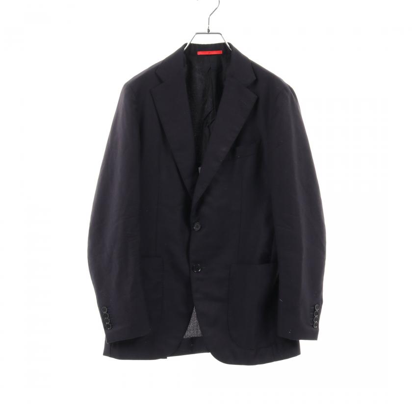 ISAIA・アウター・ 2B テーラードジャケット ウール ネイビー