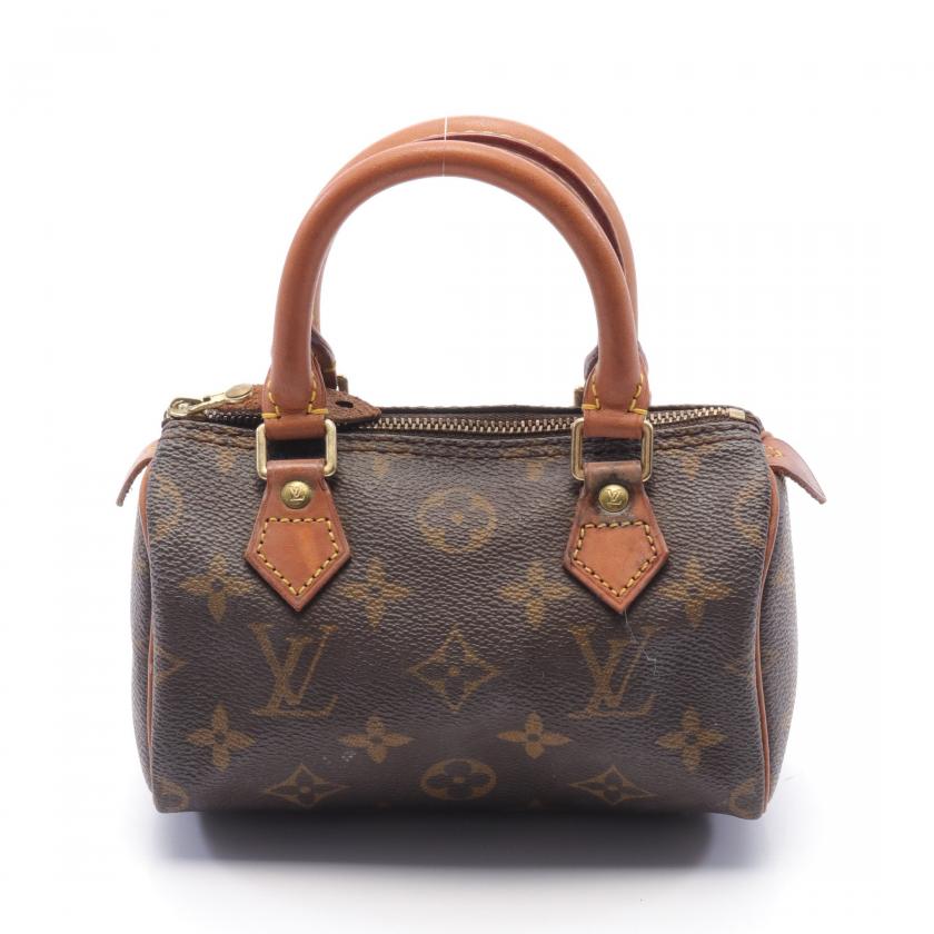 LOUIS VUITTON ハンドバッグ モノグラム ミニスピーディ ブラウン 中古・古着通販】LOUIS VUITTON (ルイ ヴィトン) モノグラム