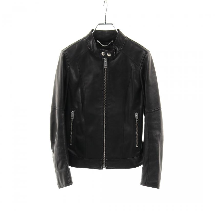 DIESEL・アウター・ シングル ライダースジャケット ラムレザー 
