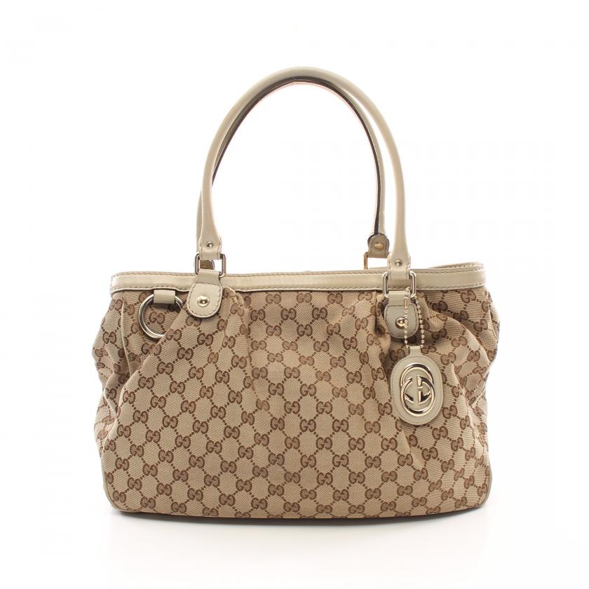 GUCCI スーキー　ハンドバッグ　GGキャンバス　トートバッグ　肩掛け可 GGキャンバス 未使用品 GUCCI グッチ スーキー トートバッグ