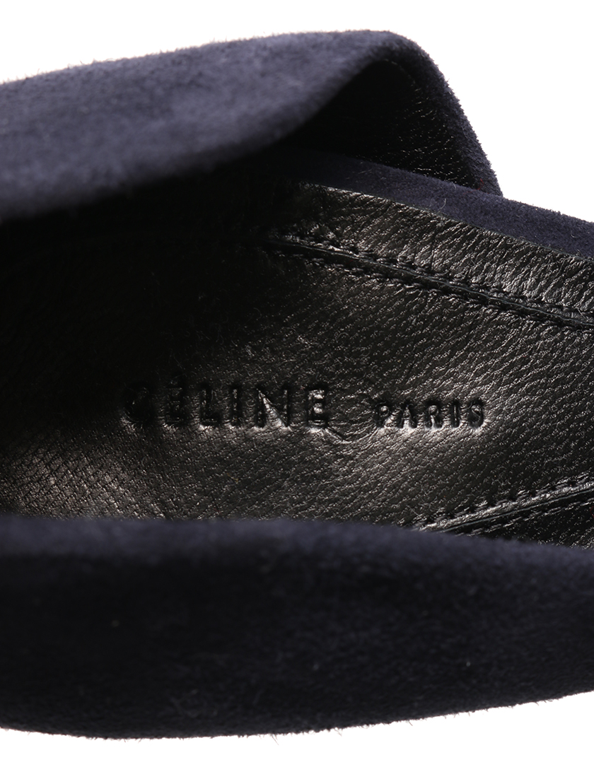 セリーヌ(CELINE)ヒールパンプス|ハイヒール|スエード|ネイビー|ハイブランド・ブランド専門の中古通販サイト(112415)
