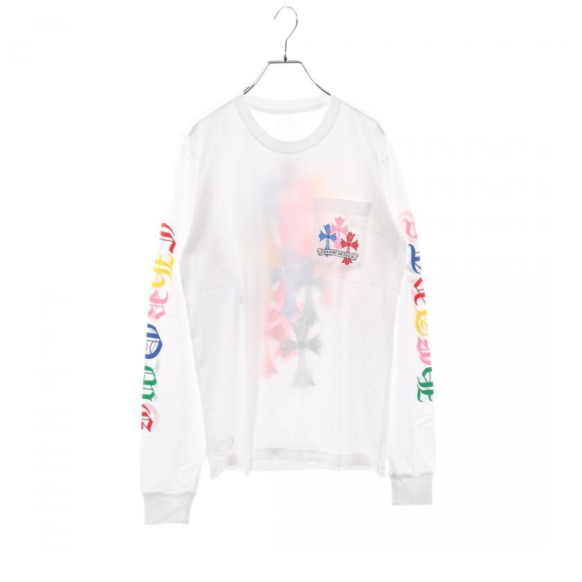 Chrome Hearts・トップス・MLTCOL CEM CRS LS Tee カットソー ホワイト マルチカラー