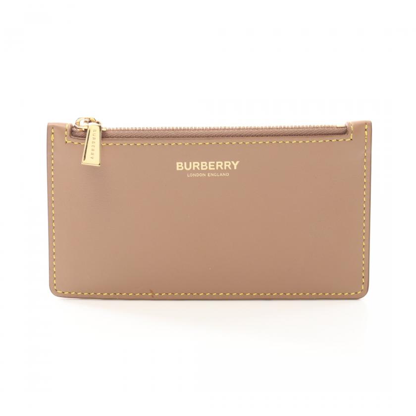 BURBERRY ブラウンレザー カードケース 未使用品 バーバリー BURBERRY