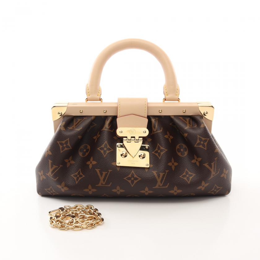Louis Vuitton ブラウン レザー バッグ 中古・古着通販】LOUIS VUITTON (ルイ ヴィトン) アマゾン
