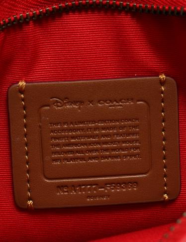 コーチ Coach ディズニーコラボ ミッキーショルダーバッグ レザー 赤 ハイブランド ブランド専門の中古通販サイト 1132
