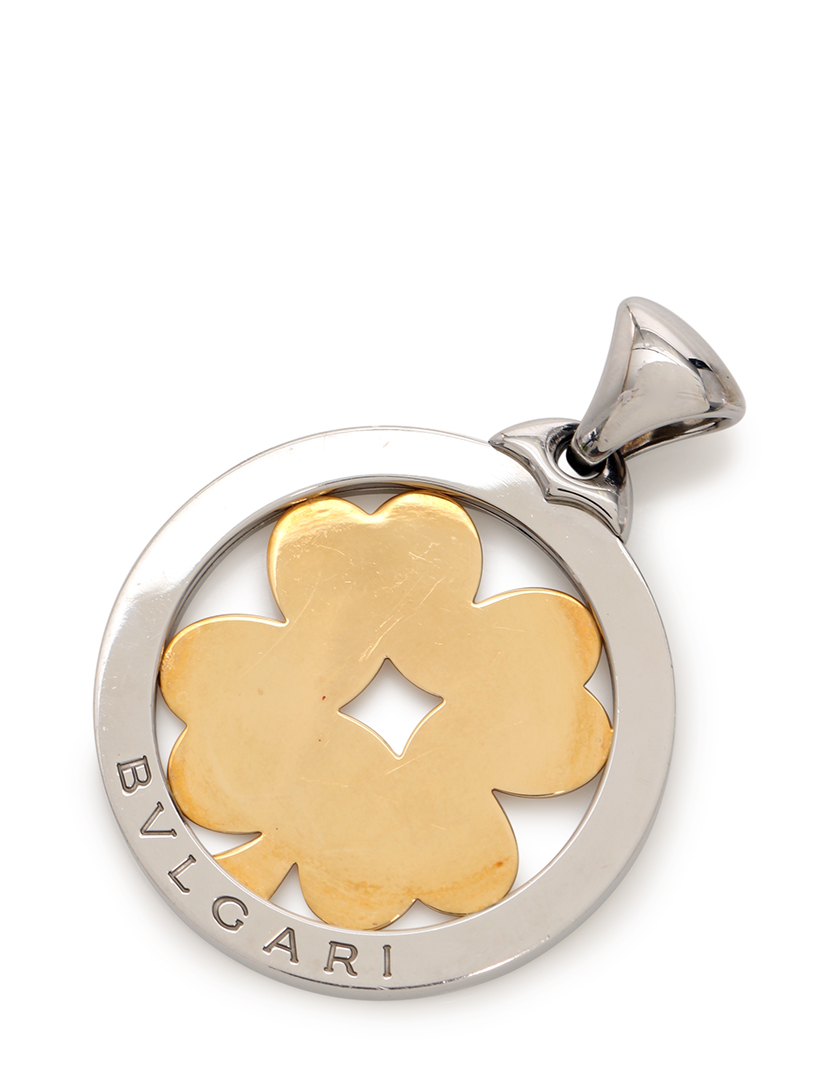 ブルガリ(BVLGARI)トンド|ペンダントトップ|クローバー|K18YG 【現金特価】 ブルガリ クローバーペンダントトップ ネックレス