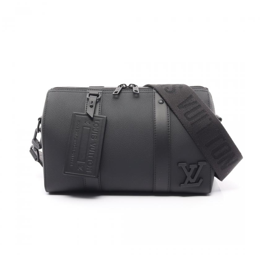 LOUIS VUITTON・バッグ・シティ キーポル ショルダーバッグ レザー ブラック