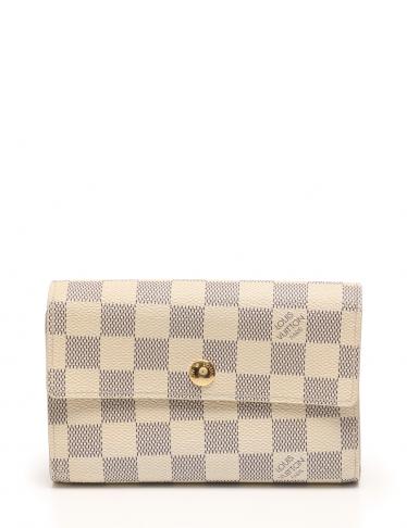 LOUIS VUITTON ダミエ アズール アレクサンドラ 三つ折り財布良品