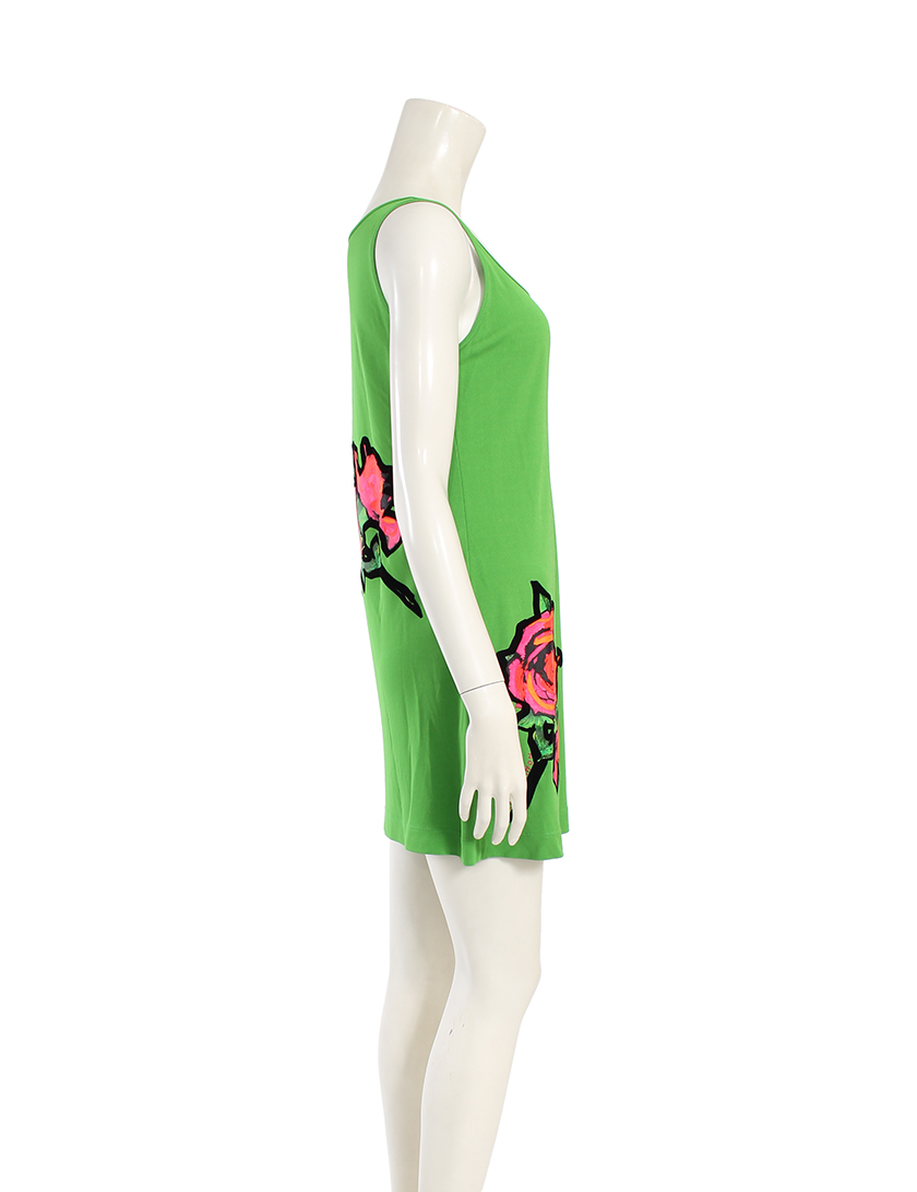 ルイヴィトン Louis Vuitton ワンピース 緑 ピンク 赤 ローズ柄 ハイブランド ブランド専門の中古通販サイト