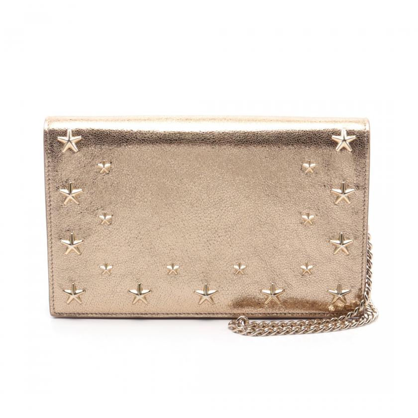 JIMMYCHOOゴールドチェーンバッグ JIMMY CHOO(ジミーチュウ) ショルダーバッグ - ゴールド チェーン