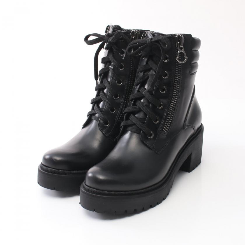 MONCLER・シューズ・VIVIANE アンクル ブーツ レザー ブラック MONCLER・シューズ・VIVIANE アンクル ブーツ レザー ブラック
