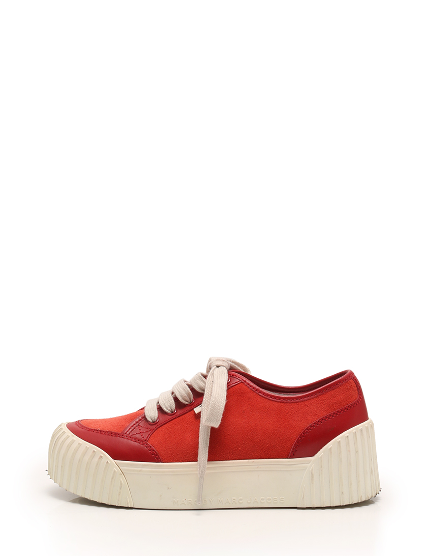 マークバイマークジェイコブス Marc By Marc Jacobs スニーカー スエード レザー 赤 ハイブランド ブランド専門の中古通販サイト マークバイマークジェイコブス Marc By Marc Jacobs スニーカー スエード レザー 赤 ハイブランド ブランド専門の中古通販サイト