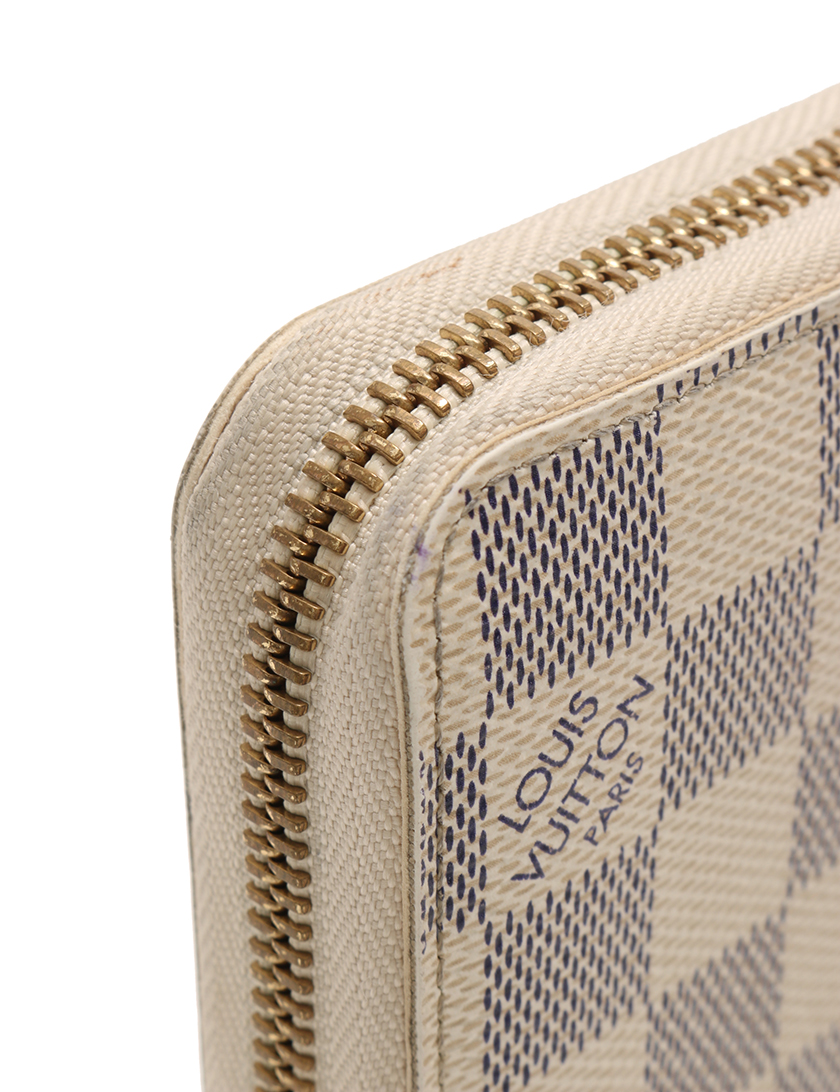 ルイヴィトン(LOUIS VUITTON)ジッピーウォレット|ラウンドファスナー長|財布|ダミエアズール||PVC||白|ハイブランド・ブランド専門の中古通販サイト(119194)