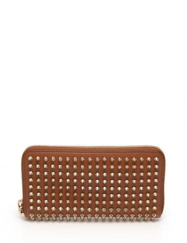 【美品】クリスチャンルブタン 長財布 パネトーネ ゴールドスパイク レザー 金 美品】クリスチャンルブタン 長財布 パネトーネ ゴールド