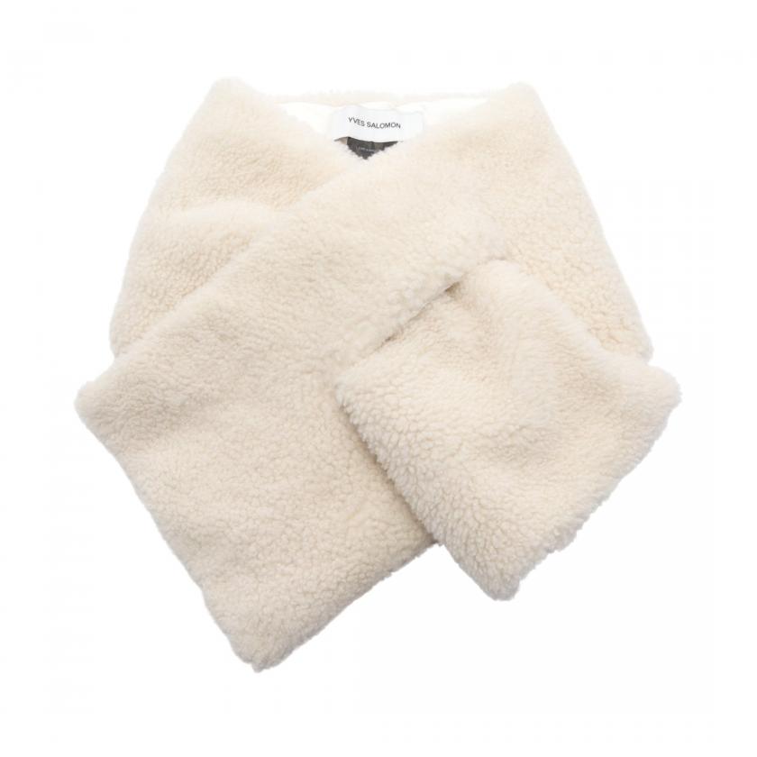 YVES SALOMON・財布・小物・Technique ダウン マフラー シープファー  