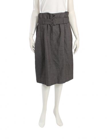 専用　トリコ コムデギャルソン　ダークグレー プリーツスカート ベルト付き 専用 トリコ コムデギャルソン ダークグレー プリーツスカート
