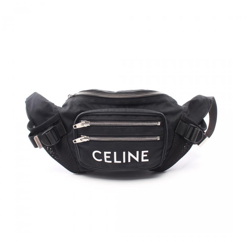 CELINE・バッグ・トレッキング ベルトバッグ ボディバッグ ウエストバッグ ナイロン ブラック