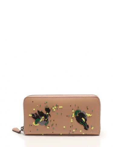COACH・財布・小物・メドウラーク アコーディオンジップ 財布 ラウンド 