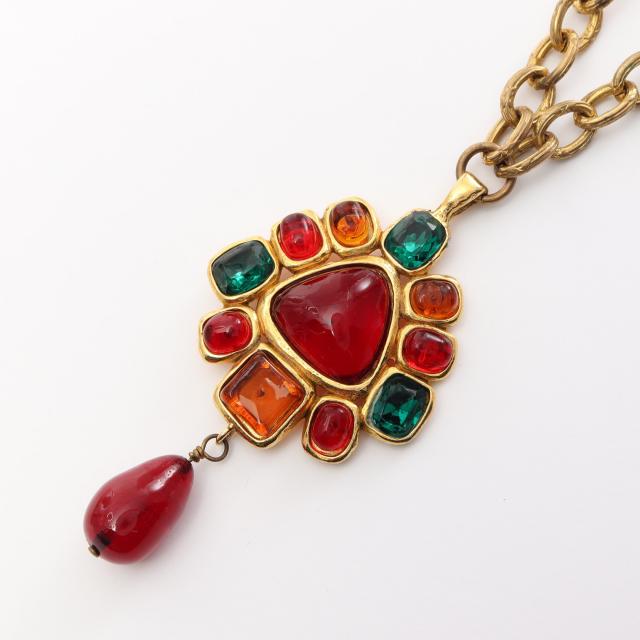  ネックレス GP グリポア ゴールド レッド マルチカラー 26