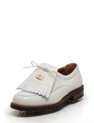 フェラガモ　ホワイト レザー　ゴルフシューズ Salvatore Ferragamo・シューズ・BIRDIE カジュアルシューズ ゴルフ