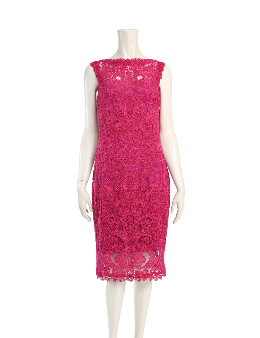 タダシショージ Tadashi Shoji ワンピース ノースリーブ 刺繍 ピンク ハイブランド ブランド専門の中古通販サイト