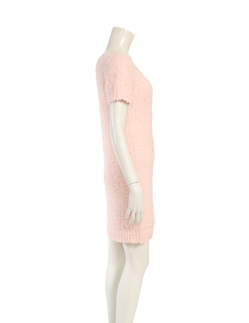 ルシアンペラフィネ Lucien Pellat Finet 半袖 ニット ワンピース スカル刺繍 シルク ピンク ハイブランド ブランド専門の中古通販サイト