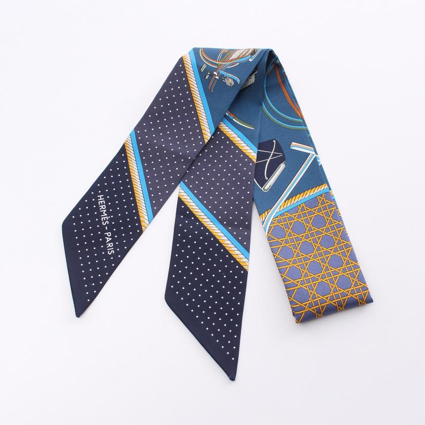 HERMES (エルメス) ツイリー VOITURES EXQUISES 精巧な馬車 スカーフ