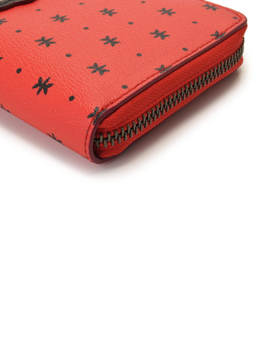 コーチ Coach ラウンドファスナー長財布 ディズニーコラボ Pvc 赤 黒 ミッキーマウス ハイブランド ブランド専門の中古通販サイト