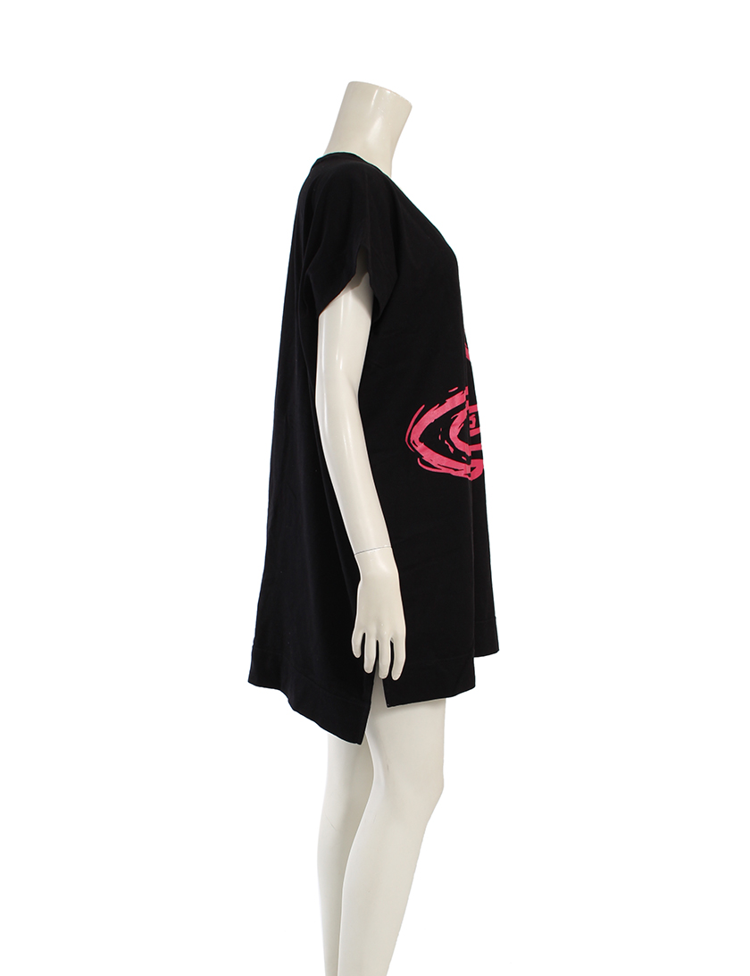 ヴィヴィアンウエストウッドレッドレーベル Vivienne Westwood Red Label ワンピース オーブプリント 黒 ピンク ハイブランド ブランド専門の中古通販サイト