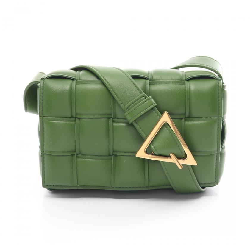BOTTEGA VENETA グリーン スモールカセット ボッテガヴェネタ ショルダーバッグ レディース SMALL CASSETTE